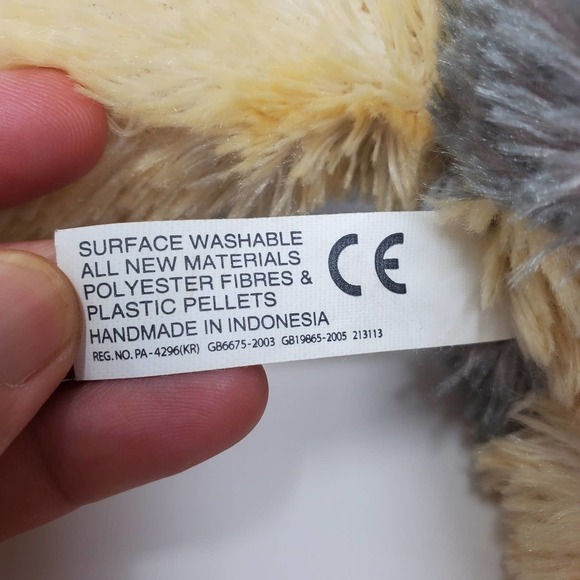 Aurora Wily Wolf Dog Plush Stuffed Animal Gray Toy - Picture 5 of 9